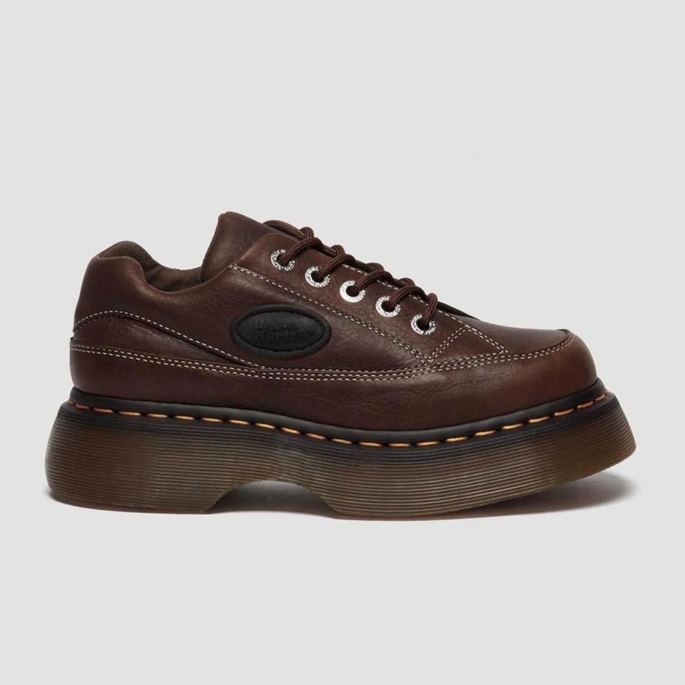 Dr. Martens Buzz 5-Eye Grizzly Leather Shoes - Women - Size 9 - Picture 3 of 3